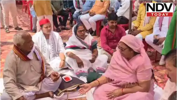 ये मेरी विधानसभा है -  पूजा मंच पर BJP-सपा की बहस का वीडियो हुआ वायरल