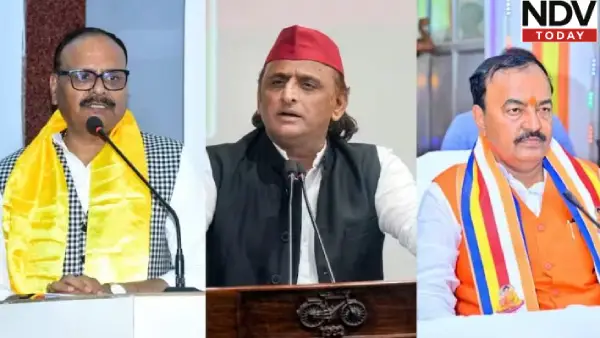दो स्टूलों को मिलाने से कुर्सी नहीं बनती: अखिलेश यादव का BJP पर तंज, डिप्टी सीएम पर निशाना