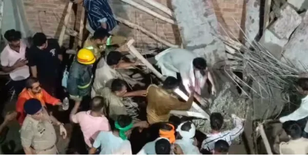 कुछ ही सेकेंड में ढह गई शटरिंग... बाराबंकी में मलबे में दबे 11 मजदूर, एक की मौत