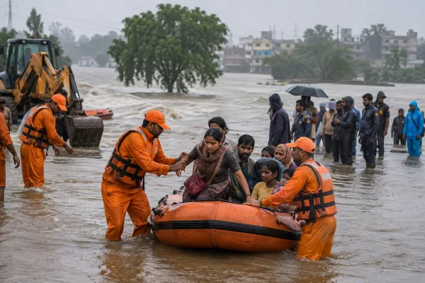 मध्य प्रदेश में भारी बारिश से बिगड़े हालात, 527 लोगों का रेस्क्यू - सीएम ने की समीक्षा