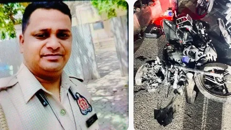 गाजियाबाद में थार की टक्कर से पीआरबी बाइक सवार होमगार्ड की मौत, कांस्टेबल घायल