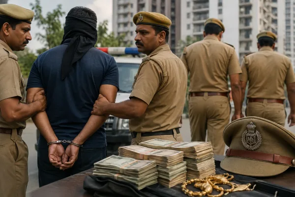नोएडा में जीएसटी कंसल्टेंट से 29 लाख की वसूली, थाना-चौकी प्रभारी लाइन हाजिर