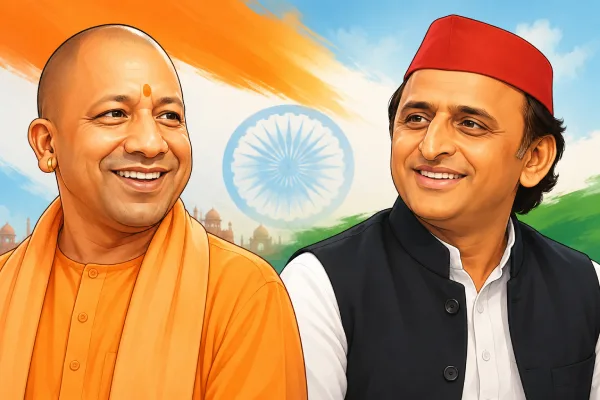 स्वतंत्रता दिवस पर योगी ने ‘राष्ट्र प्रथम’ तो अखिलेश ने ‘संविधान की रक्षा’ का दिया संदेश