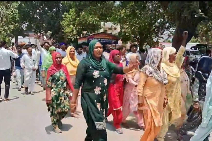SSP कार्यालय पर भीम आर्मी का जोरदार प्रदर्शन, दी आंदोलन की चेतावनी