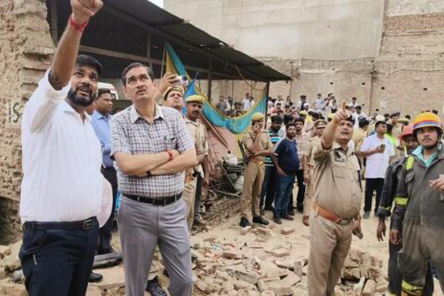 मथुरा में दर्दनाक हादसा: मिट्टी के टीले पर बना भवन गिरा, दो मासूमों समेत तीन की मौत